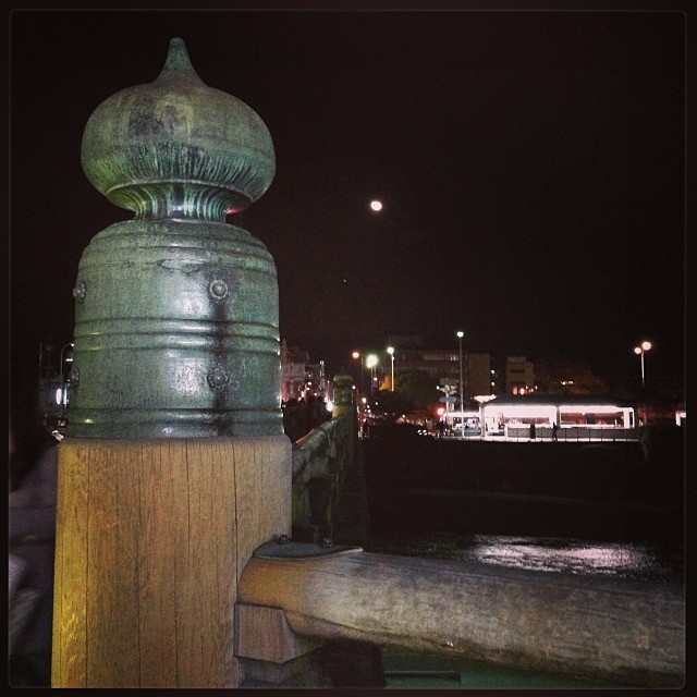 Sanjo bridge, under the moon.