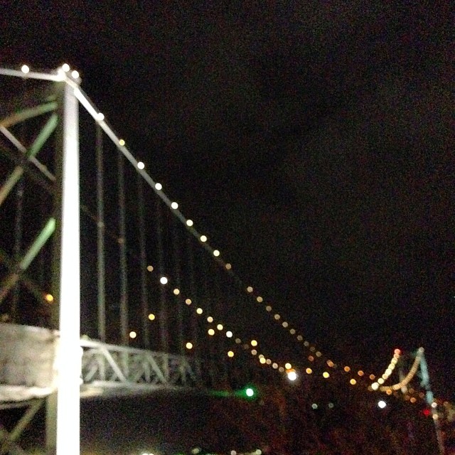 Under the bridge at Shimonoseki.