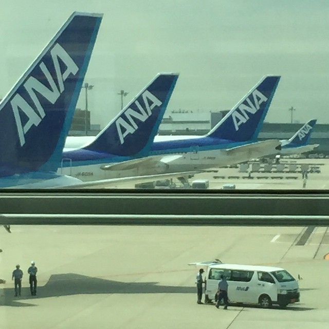 HND ->FUK  やはり飛行機って大きよなあ。