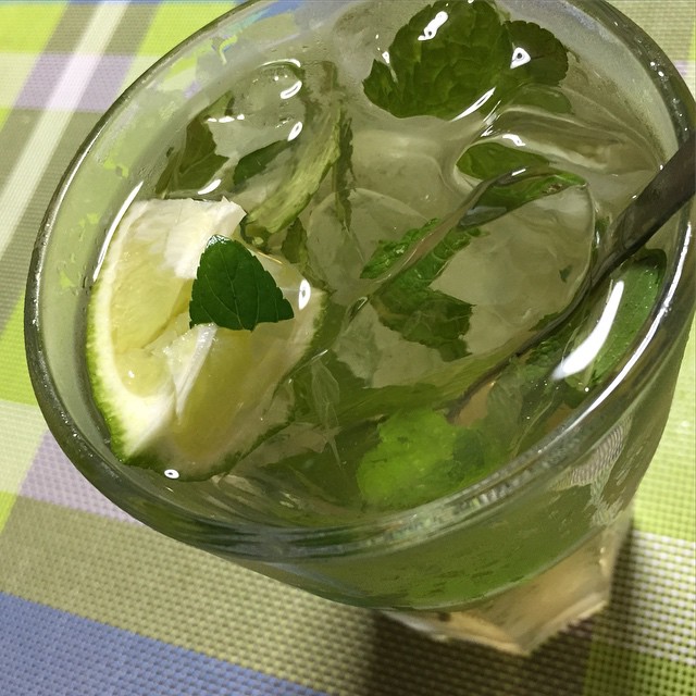 Mojito with house grown mint. TGI"W"♪