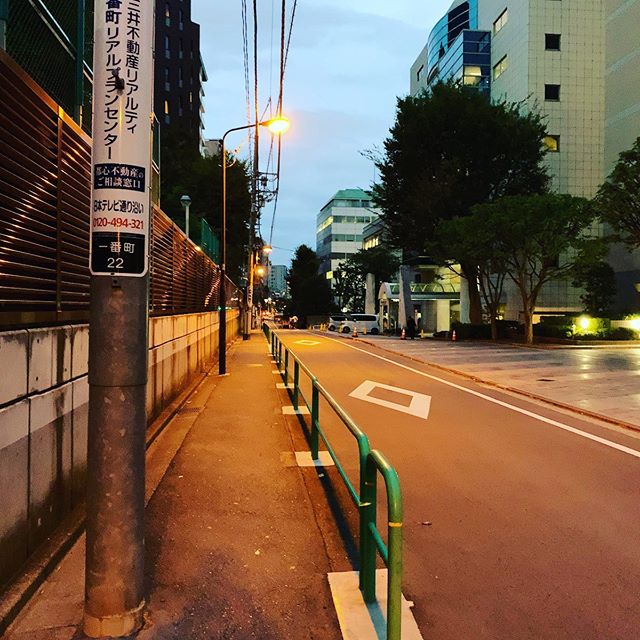 皇居に近いから警察とよくすれ違います。明日はセレモニーだもんね。Saw many police officers today. Since it is close to the Imperial Palace, where the ceremony will be held tomorrow. #今日の一点透視図法